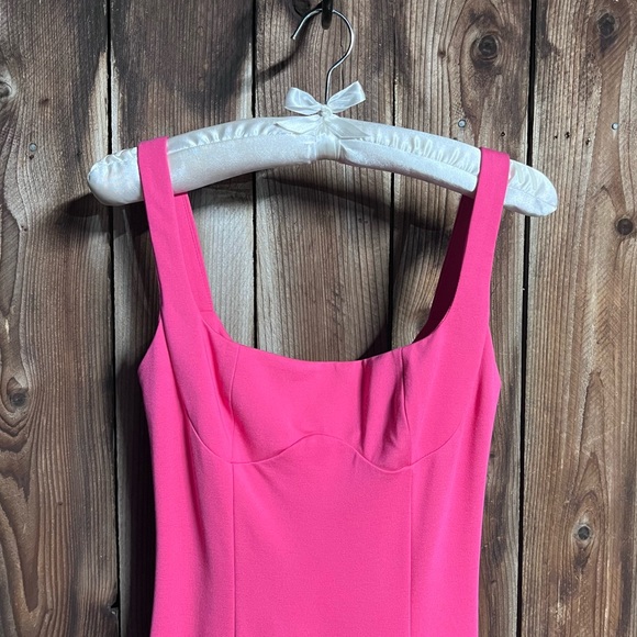 AEL AmyEnjoyLife Hot Pink Girly Dramatic Ruffles Sleeveless Bodycon Dress Sz S - Picture 6 of 10